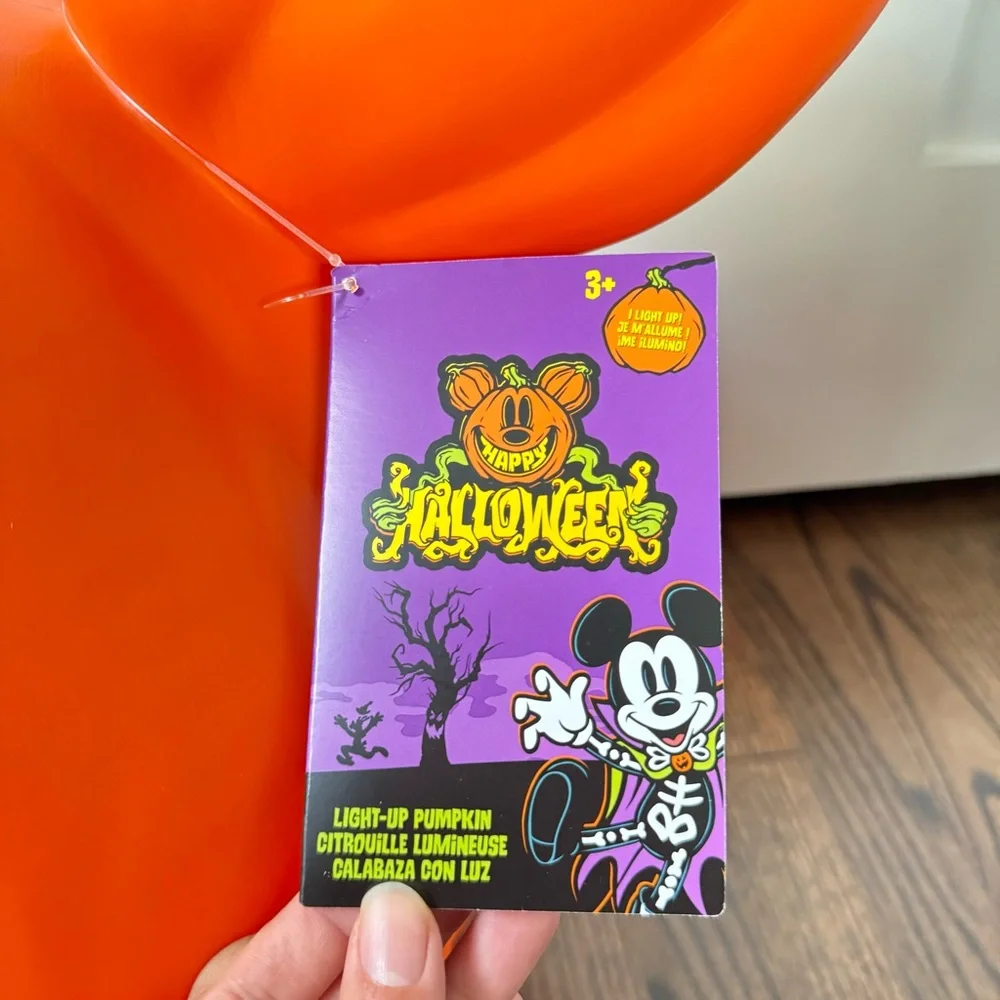 Disney Mickey Mouse Light-Up Jack-o'-Lantern Jumbo (20”) 2024 | NWT